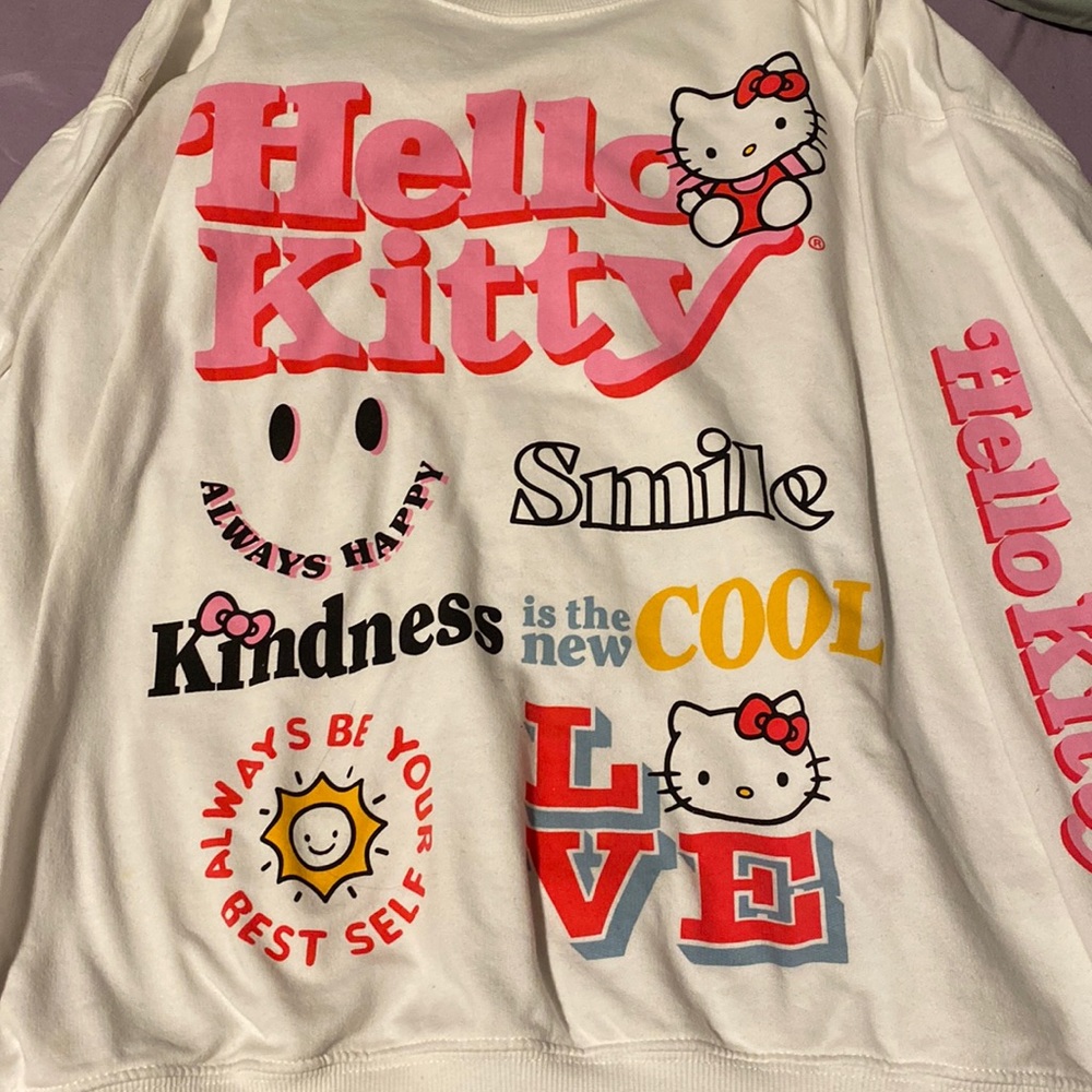 White HK sweat shirt